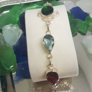 3/$30 Multi color stone bracelet